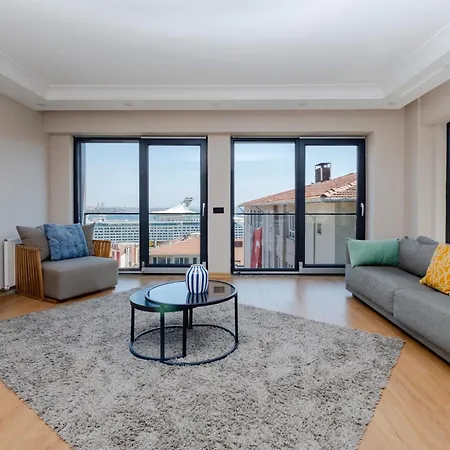 Appartement Bosphorus View - Modern With Elevator & Parking